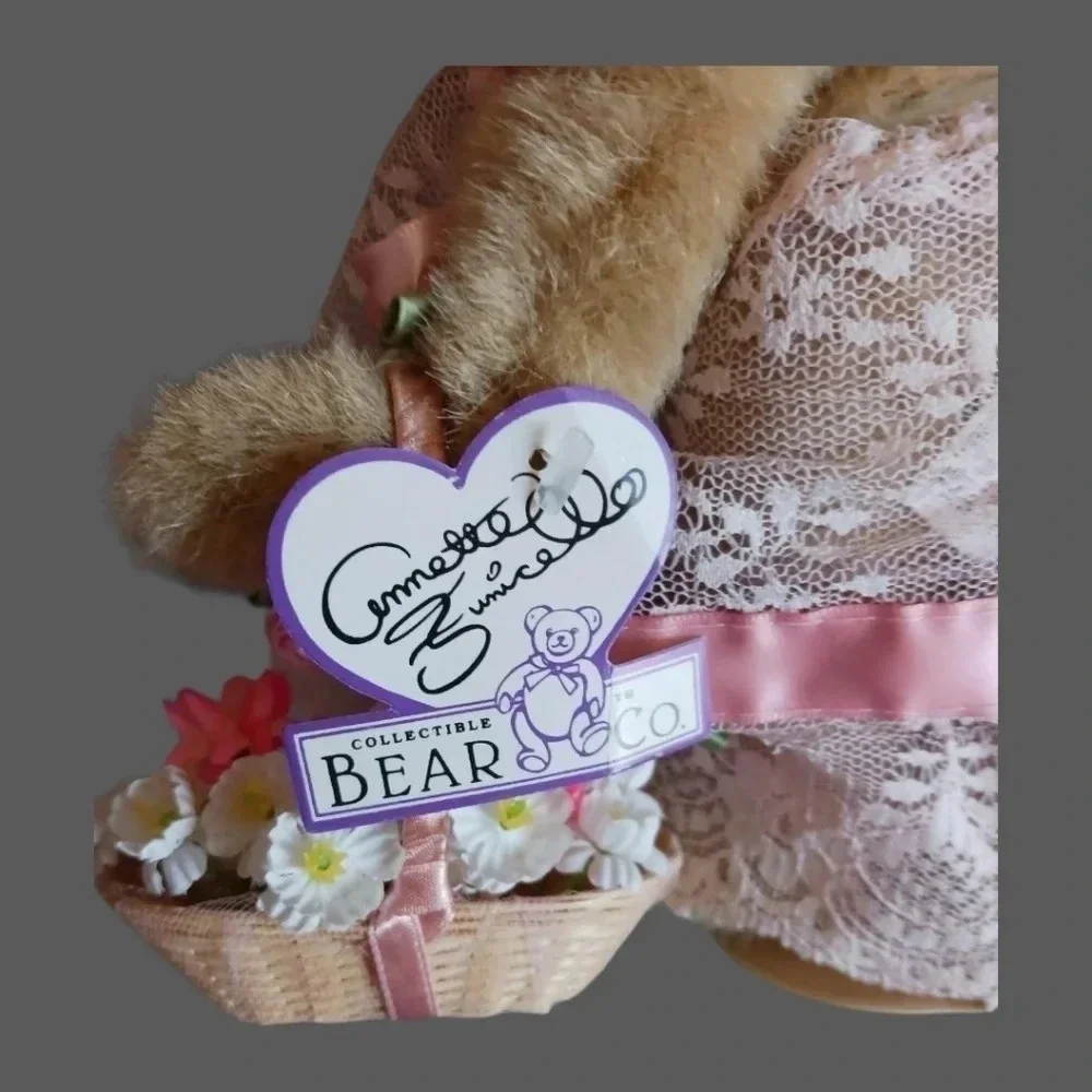 Annette funicello vtg flower girl bear pink lace dress